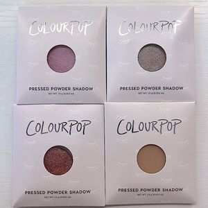 Colour Pop 4 pack Bundle Pressed Powder Shadow